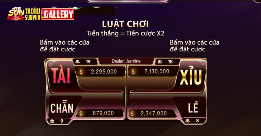 Chi tiết luật chơi live tài xỉu Sunwin